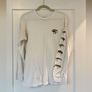 Vans White Crew Neck Tee with Subtle Interior Logo